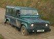 In deep in a Land Rover 110