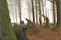 Building a temporary shelter